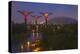 Singapore. Garden by the Sea Towers at Night-Jaynes Gallery-Premier Image Canvas