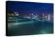 Singapore, Rooftop Swimming Pool at Dusk Overlooks the City-Walter Bibikow-Premier Image Canvas