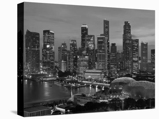 Singapore, Singapore Skyline Financial District Illuminated at Dusk, Asia-Gavin Hellier-Premier Image Canvas