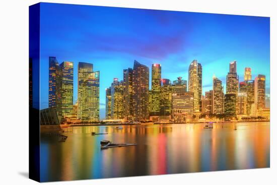 Singapore Skyline and View of Skyscrapers on Marina Bay-Hanna Slavinska-Premier Image Canvas