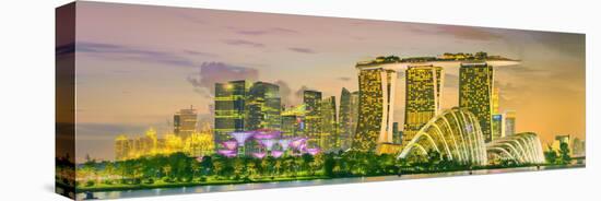 Singapore Skyline and View of Skyscrapers on Marina Bay-Hanna Slavinska-Premier Image Canvas