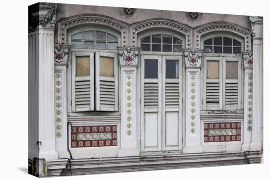 Singapore, Traditional Shophouse Architecture-Walter Bibikow-Premier Image Canvas