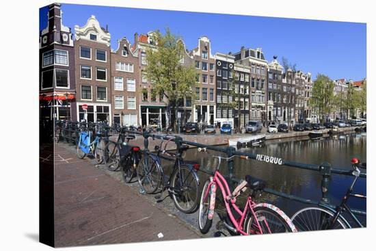 Singel Canal, Amsterdam, Netherlands, Europe-Amanda Hall-Premier Image Canvas