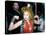 Singer Cyndi Lauper Flexing Her Muscles-Ann Clifford-Premier Image Canvas