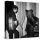 Singer Enrico Macias Playing the Guitar While a Bear Is Playing the Piano, 9 May 1967-null-Stretched Canvas