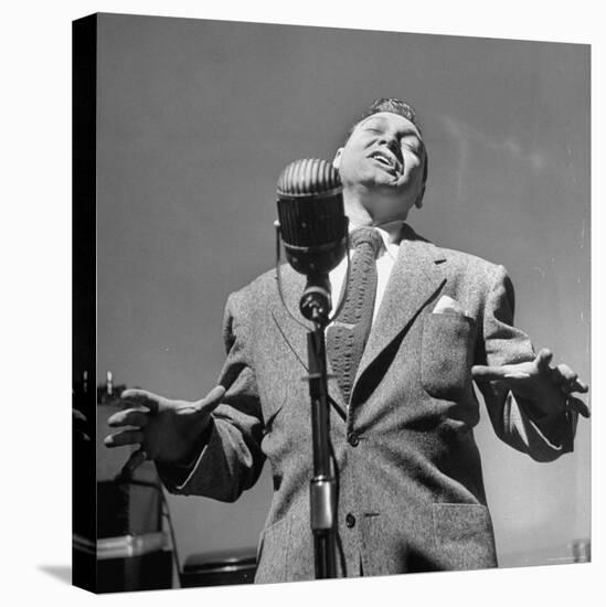 Singer Frankie Laine During a Concert-Martha Holmes-Premier Image Canvas