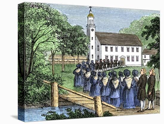 Singing Procession of a New England Congregation During a Religious Revival, 1740-null-Premier Image Canvas