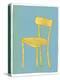 Single Blond Chair Looking for Home-Jan Weiss-Stretched Canvas