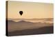 Single Hot Air Balloon over a Misty Dawn Sky, Cappadocia, Anatolia, Turkey, Asia Minor, Eurasia-David Clapp-Premier Image Canvas