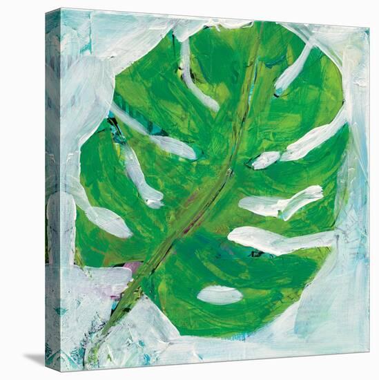 Single Leaf Play-Kellie Day-Stretched Canvas