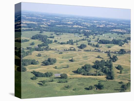 Sinkhole Plain, Polygonal Doline Karst, Near Mammoth Cave, Kentucky, USA-Tony Waltham-Premier Image Canvas