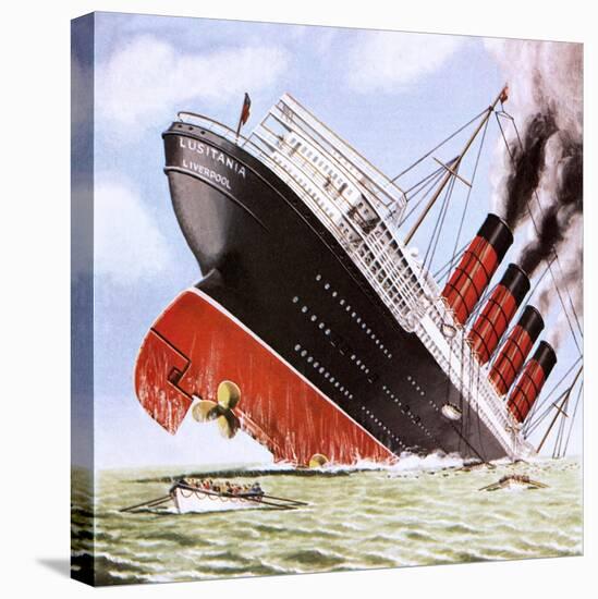 Sinking of the Lusitania-John Keay-Premier Image Canvas