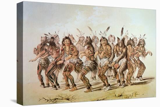 Sioux Bear Dance-George Catlin-Premier Image Canvas