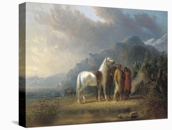 Sioux Camp-Alfred Jacob Miller-Premier Image Canvas