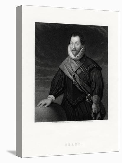 Sir Francis Drake, English Privateer, Navigator, Naval Pioneer, Politician, 19th Century-W Holl-Premier Image Canvas