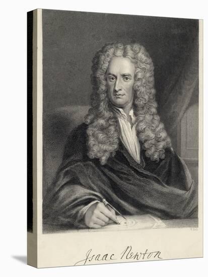 Sir Isaac Newton Mathematician Physicist Occultist-William Holl the Younger-Premier Image Canvas
