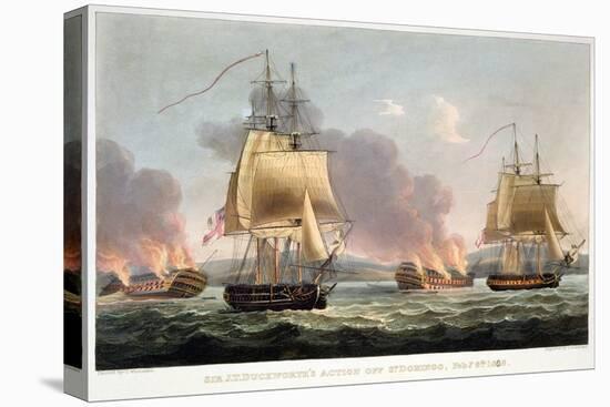 Sir J. T. Duckworth's Action off St. Domingo, February 6th 1806-Thomas Whitcombe-Premier Image Canvas