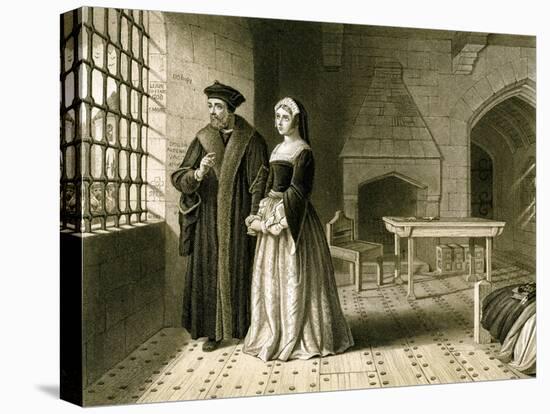 Sir Thomas More (1478-153) and His Daughter, Margaret, 19th Century-R Anderson-Premier Image Canvas