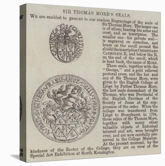 Sir Thomas More's Seals-null-Premier Image Canvas