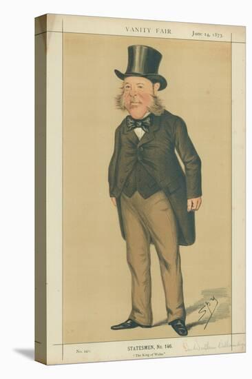 Sir Watkin Williams-Wynn, the King of Wales, 14 June 1873, Vanity Fair Cartoon-Sir Leslie Ward-Premier Image Canvas