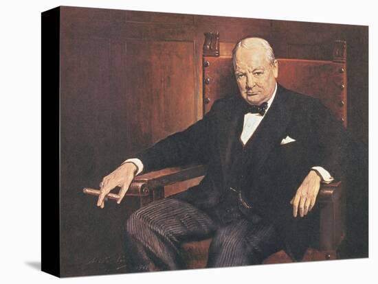 Sir Winston Churchill-Arthur Pan-Stretched Canvas