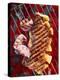 Sirloin Steak with Onions on a Barbecue-Ulrike Koeb-Premier Image Canvas