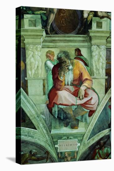 Sistine Chapel Ceiling, Prophet Jeremiah-Michelangelo Buonarroti-Stretched Canvas