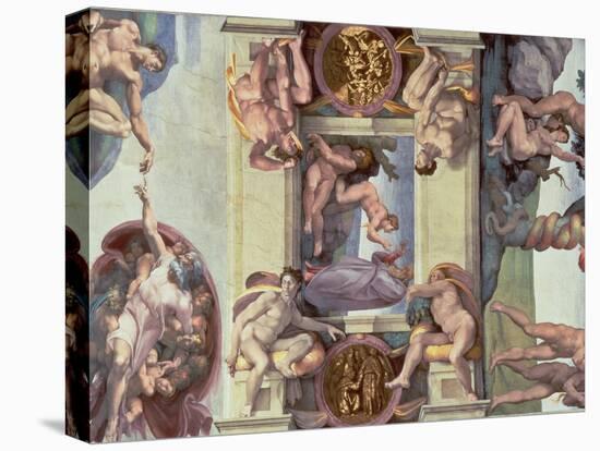 Sistine Chapel Ceiling : the Creation of Eve, 1510-Michelangelo Buonarroti-Premier Image Canvas