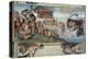 Sistine Chapel Ceiling, the Flood and Noah's Ark-Michelangelo Buonarroti-Stretched Canvas