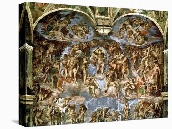 Sistine Chapel: the Last Judgement, 1538-41-Michelangelo Buonarroti-Premier Image Canvas