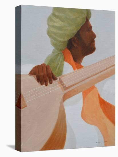 Sitar Player, Green Turban-Lincoln Seligman-Premier Image Canvas