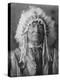 Sitting Bear, Arikara Native American Man Curtis Photograph-Lantern Press-Stretched Canvas