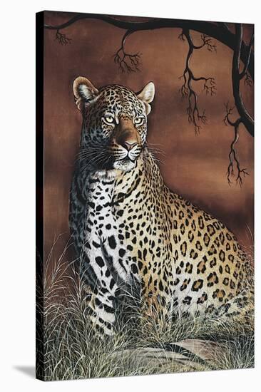 Sitting Leopard-Rajendra Singh-Stretched Canvas