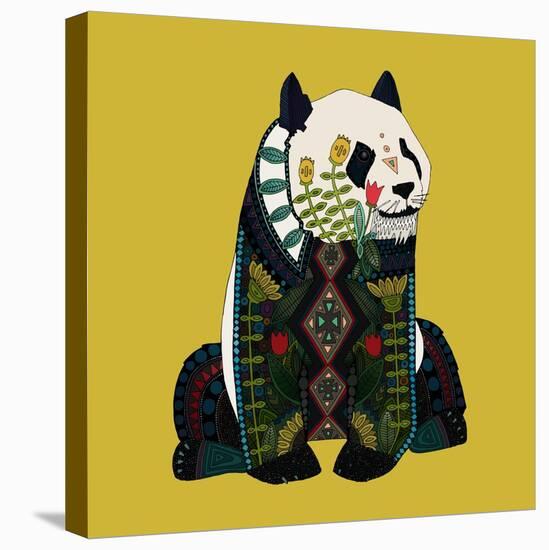 Sitting Panda-Sharon Turner-Stretched Canvas