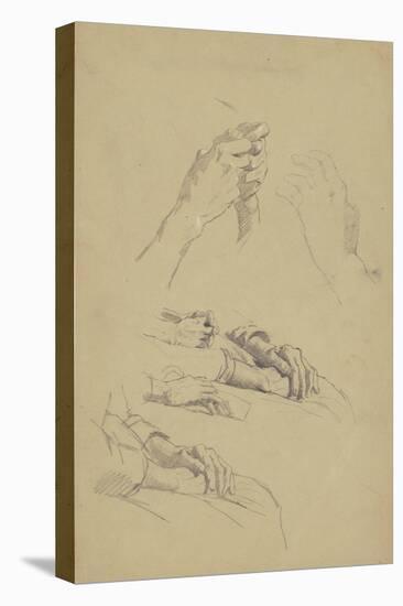 Six Studies of Hands, c.1870-90-Enoch Wood Perry-Premier Image Canvas
