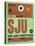 SJU San Juan Luggage Tag I-NaxArt-Stretched Canvas