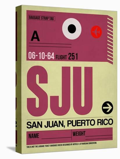 SJU San Juan Luggage Tag II-NaxArt-Stretched Canvas