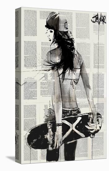 Sk8er Gurl-Loui Jover-Stretched Canvas