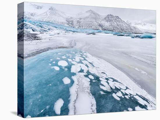 Skaftafelljokull Glacier in Vatnajokull During Winter-Martin Zwick-Premier Image Canvas