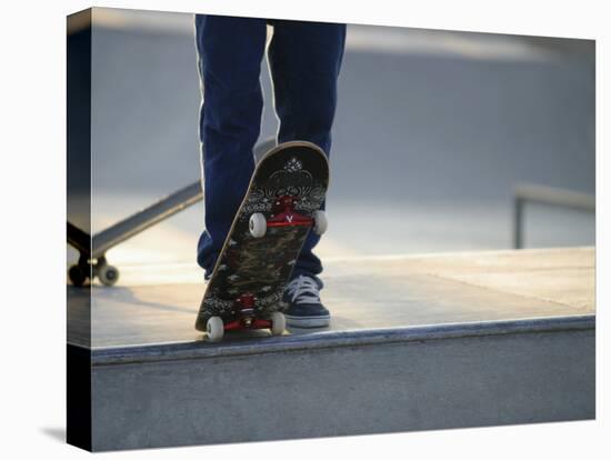 Skateboarder on Ramp-null-Premier Image Canvas