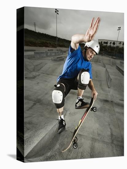 Skateboarder Performing Tricks-null-Premier Image Canvas