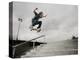 Skateboarder Performing Tricks-null-Premier Image Canvas