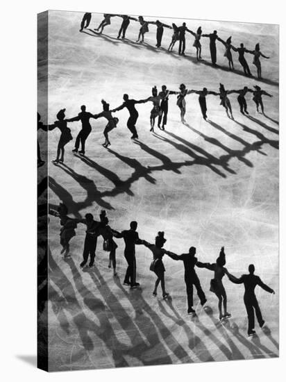 Skaters of Hollywood Ice Revue at Madison Square Garden-Gjon Mili-Premier Image Canvas