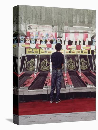 Skee Ball, Self Portrait (Coney Island) 1990-Max Ferguson-Premier Image Canvas