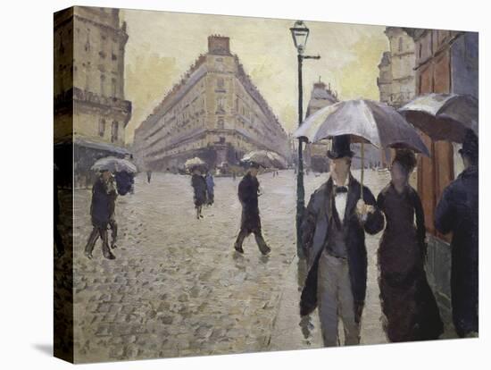 Sketch for Paris Street; Rainy Day, 1877-Gustave Caillebotte-Premier Image Canvas