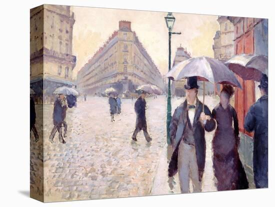 Sketch for 'Paris Street; Rainy Day', 1877-Gustave Caillebotte-Premier Image Canvas