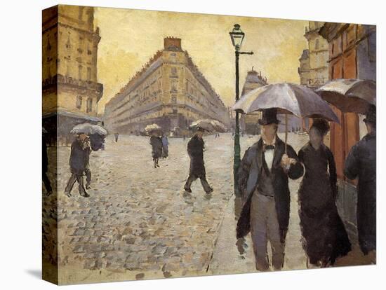 Sketch for Paris Street; Rainy Day, 1877-Gustave Caillebotte-Premier Image Canvas