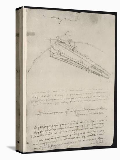 Sketch of a Design for a Flying Machine-Leonardo da Vinci-Premier Image Canvas