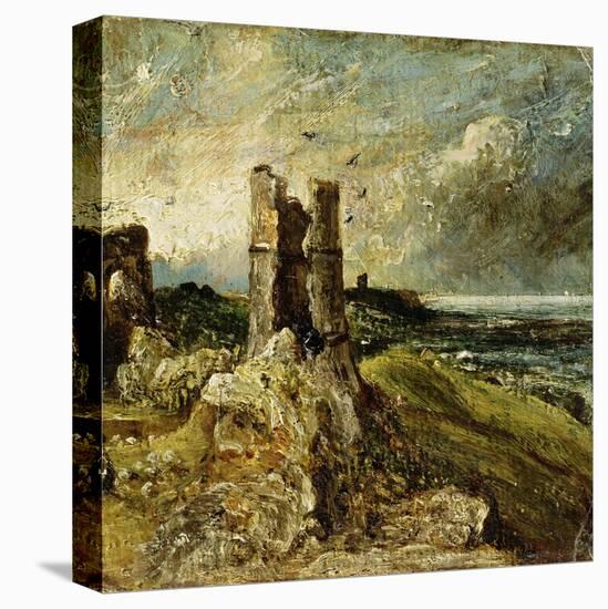 Sketch of Hadleigh Castle (Recto) (Oil on Millboard)-John Constable-Premier Image Canvas