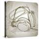 Sketch Of Headphones On The Background With Floral Patterns--Vladimir--Stretched Canvas